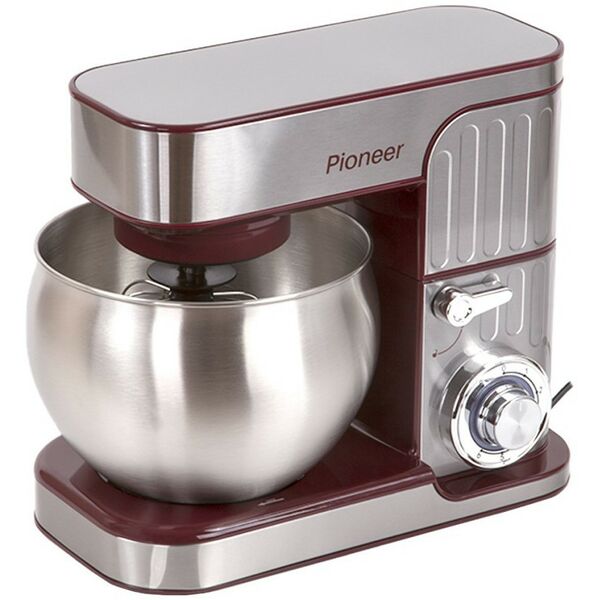 Миксеры: Миксер планетарный Pioneer MX330 wine maroon фотографии