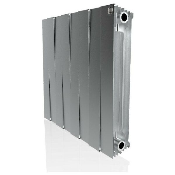 Радиаторы: Радиатор Royal Thermo PianoForte 500 new/Silver Satin 8 секций [RTPNSS50008] фотографии