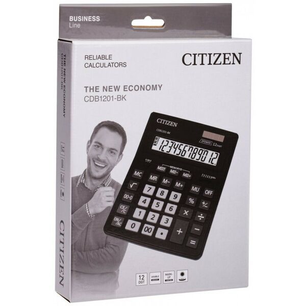 Калькуляторы: Калькулятор CITIZEN CDB1201-BK 12 разрядов фотографии