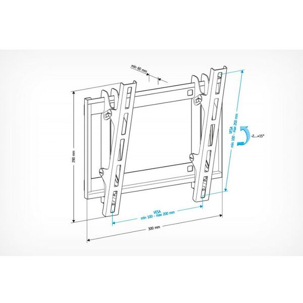 Крепеж для аудио-видео техники: Кронштейн Holder LCD-T2609-B фотографии