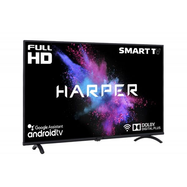 ЖК-телевизоры: ЖК-телевизор HARPER 40F720TS 40", 1920x1080, AV, HDMI x2, USB x2, Ethernet (RJ-45), Wi-Fi фотографии