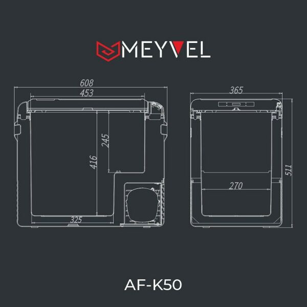 Автомобильные холодильники: Компрессорный автохолодильник Meyvel AF-K50 фотографии