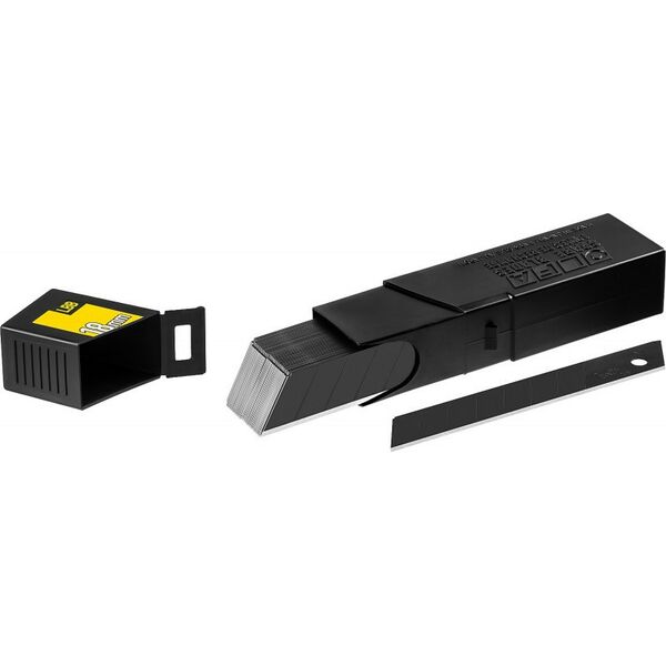 Столярно-слесарный инструмент: Лезвие OLFA EXCEL BLACK OL-LBB-50B сегментированное, 8 сегментов, 18х100х0.5мм, 50шт фотографии