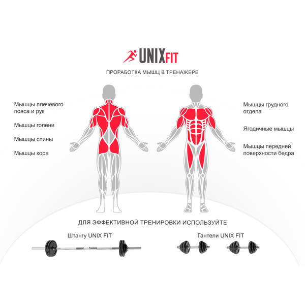 Купить Турник-пресс-брусья со скамьей UNIXFIT POWER TOWER 150P, изображение 6 в интернет-магазине Irkshop.ru