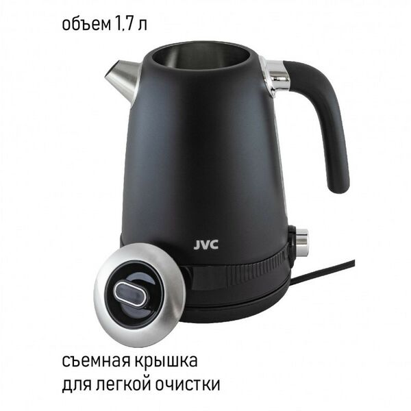 Чайники, термопоты: Чайник JVC JK-KE1730 black фотографии
