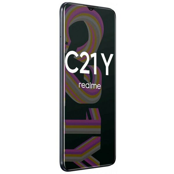Смартфоны: Смартфон Realme C21-Y RMX3263 4/64 Black 2GHz, 4GB, 6.5"1600x720, 4G+WiFi+BT, 64Gb+microSD, 13+2+2Mpx фотографии