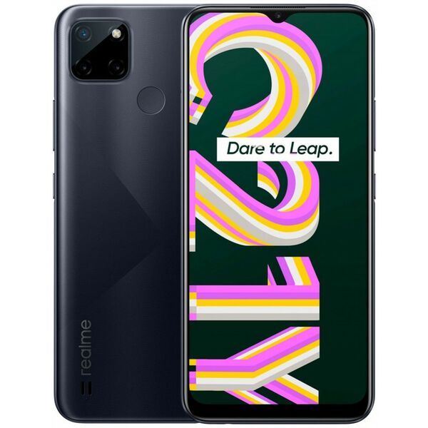 Смартфоны: Смартфон Realme C21-Y RMX3263 4/64 Black 2GHz, 4GB, 6.5"1600x720, 4G+WiFi+BT, 64Gb+microSD, 13+2+2Mpx фотографии
