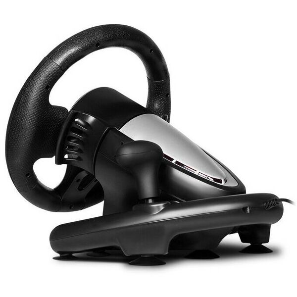 Рули и джойстики: Руль SVEN GC-W800 Black Vibration, рулевое колесо, педали, рычаг КПП, 12кн., PS3/PS4/ Xbox One/USB фотографии