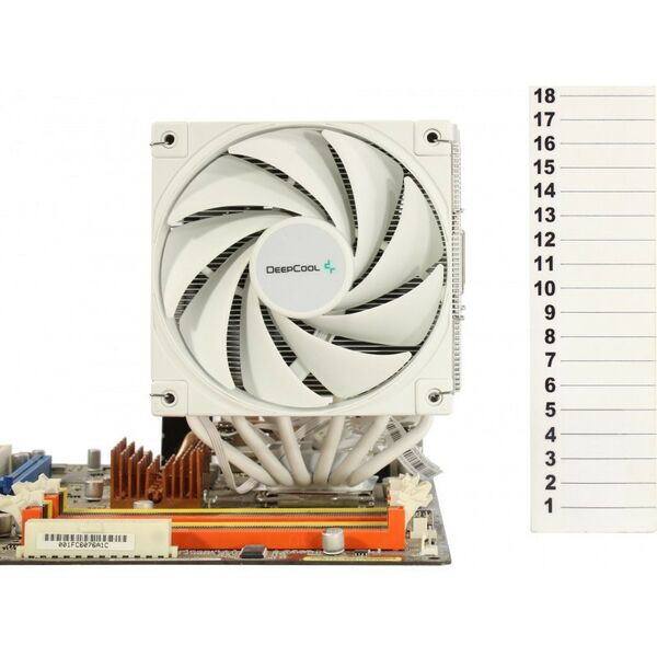 Вентиляторы и охлаждение: Вентилятор Deepcool AK620 WH 4пин, 115x/2011/2066/1200/1700/AM4, 28дБ, 500-1850 об/мин, Al+тепл.трубки [R-AK620-WHNNMT-G-1] фотографии