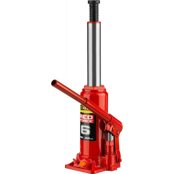 Домкраты: Домкрат бутылочный гидравлический STAYER RED FORCE 6т 216-413мм [43160-6] фотографии