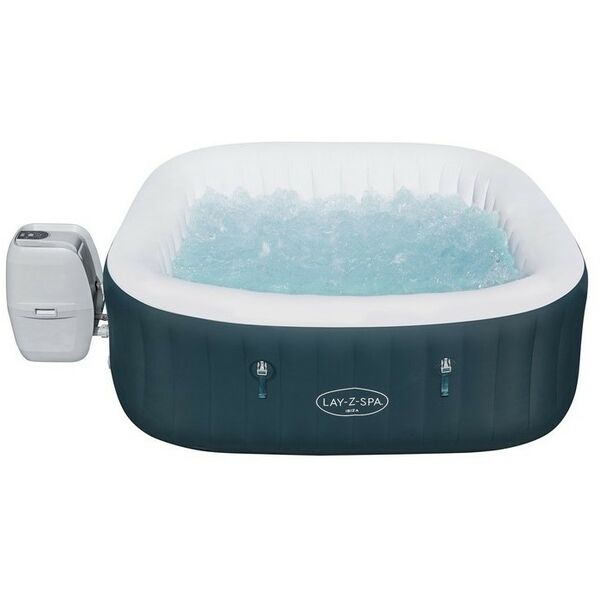 Бассейны: SPA бассейн Bestway Ibiza AirJet 180 x 180 x 66 см фильтр-насос, тент, дозатор для химии, аэромассаж [60015] фотографии