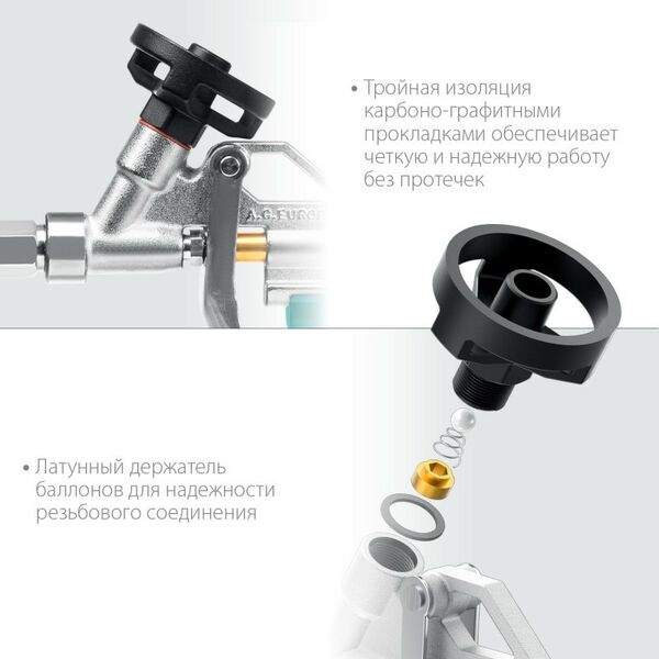 Пистолеты монтажные, тепловые, клеящие, пескоструйные: Обслуживаемый пистолет для монтажной пены KRAFTOOL EXTREME 06800 разборный фотографии