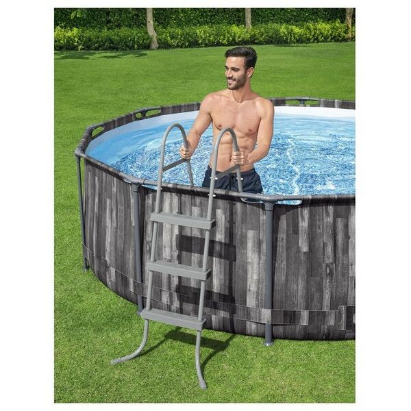 Бассейны: Бассейн каркасный Bestway Steel Pro 427 х 107 см фильтр-насос, лестница, тент [5614Z] фотографии
