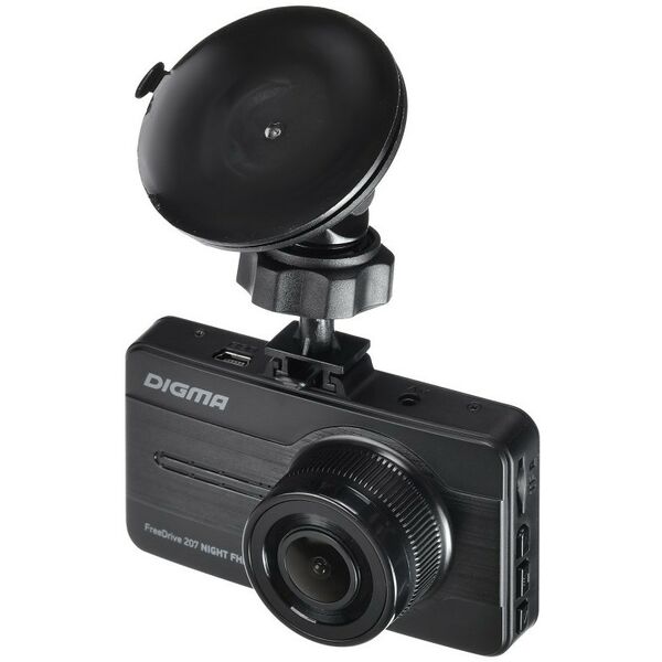 Автомобильные видеорегистраторы: Видеорегистратор Digma FreeDrive 207 Night FHD Black 1920х1080, 150°, LCD 3",G-sens, microSDHC, USB, мик, Li-Ion фотографии