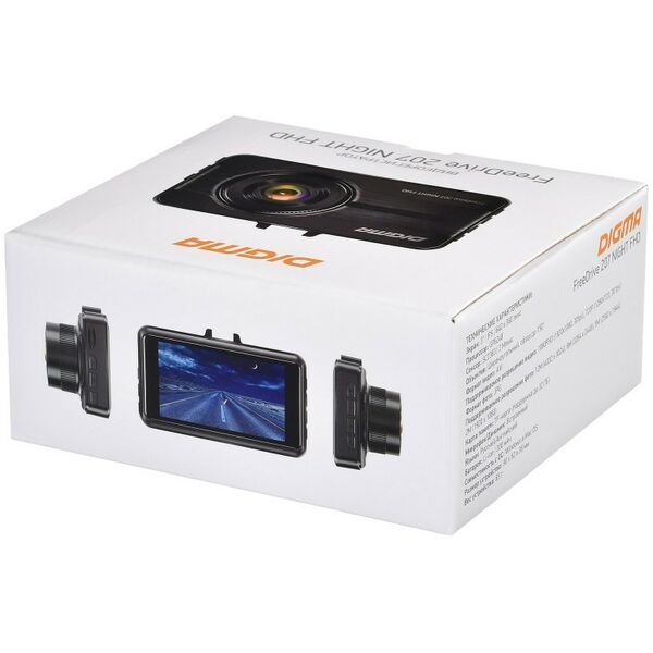 Автомобильные видеорегистраторы: Видеорегистратор Digma FreeDrive 207 Night FHD Black 1920х1080, 150°, LCD 3",G-sens, microSDHC, USB, мик, Li-Ion фотографии