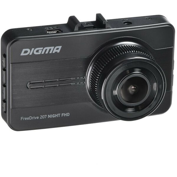 Автомобильные видеорегистраторы: Видеорегистратор Digma FreeDrive 207 Night FHD Black 1920х1080, 150°, LCD 3",G-sens, microSDHC, USB, мик, Li-Ion фотографии