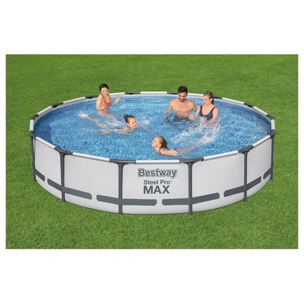 Бассейны: Бассейн каркасный Bestway Steel Pro MAX 427 х 84 см фильтр-насос [56595] фотографии