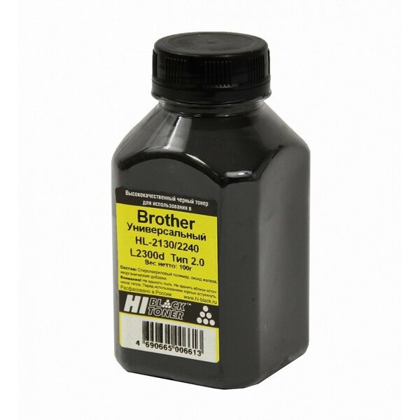 Для Brother: Тонер Hi-Black Тип 2.0 банка 100гр. для Brother TN-1075/2175/2080/2275/2335, HL-1110r/1112r/ 2120r/2130r/ 2140r/2142r/ 2150nr/2170wr/ 2230r/2230dr/ 2240r/2240dr/ 2250dnr/2270D/ L2300d/L2340dw/ L2360dn/L2365dw, DCP-1510r/1512r/ 7030r/7040/ 7045r/7055r/ фотографии