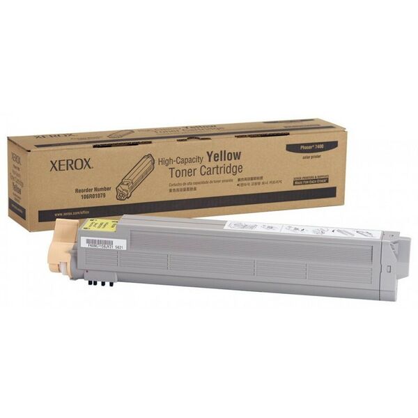 Для Xerox (оригинал): Каpтpидж XEROX 106R01079 Yellow для Phaser 7400, 18000 копий фотографии