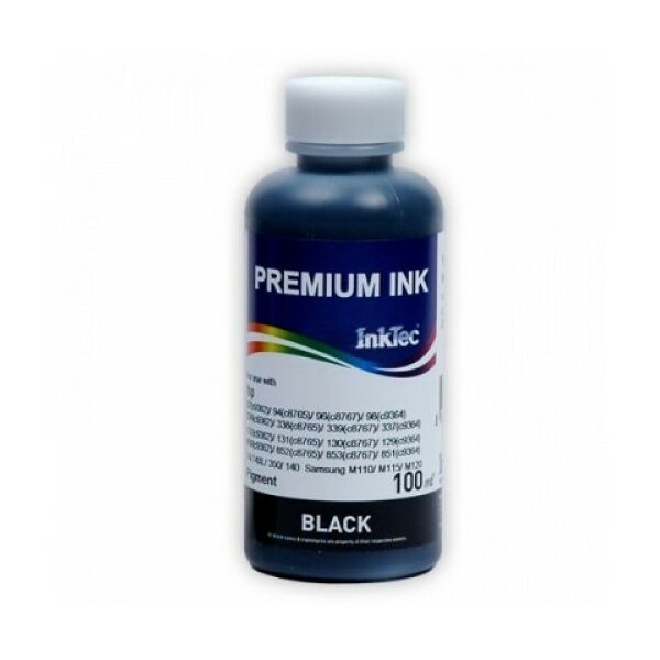 Для HP (совместимые): Чернила InkTec H6065-100MB черные Pigment 100мл для HP C8765(94/ 338/ 131/ 852), C8767(96/ 339/ 130/ 853), C9362(92/ 336/ 132/ 850), C9364(98/ 337/ 129/ 851) фотографии