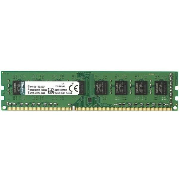 Купить Модуль памяти Kingston ValueRAM 8Gb DDR3 DIMM  CL11 [KVR16N11H/8WP] в интернет-магазине Irkshop.ru