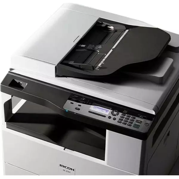 Купить МФУ Ricoh M 2701 А3, ч/б, 27/15 ppm A4/A3, 512Мб, 600dpi, USB, Network, дуплекс, ARDF50, LCD-экран, старт. картр. 9 000 стр [418118], изображение 8 в интернет-магазине Irkshop.ru