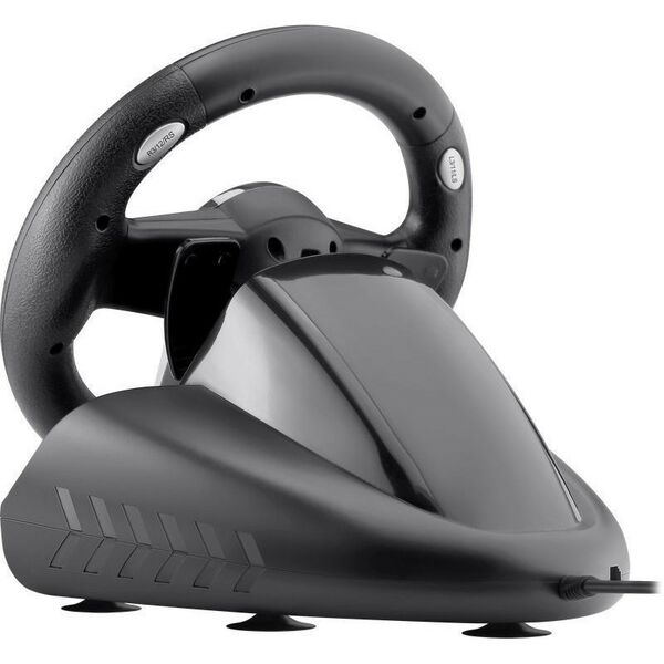 Рули и джойстики: Руль Defender Gotcha Vibration, рулевое колесо, педали, 8поз.перекл.,12кн., USB [64398] фотографии