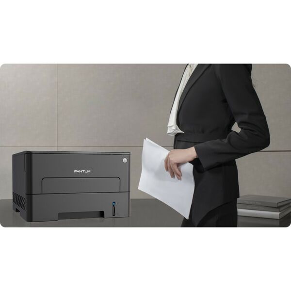 Лазерные принтеры: Принтер лазерный Pantum P3020D чёрный A4, 1200dpi, 30ppm, 128Mb, Duplex, USB фотографии