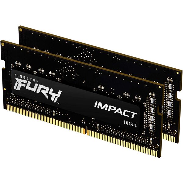 Купить Модуль памяти Kingston FURY Impact KIT 2*8Gb DDR4 2666MHz PC4-21300 CL15 SODIMM 260-pin 1.2В RTL [KF426S15IBK2/16] в интернет-магазине Irkshop.ru