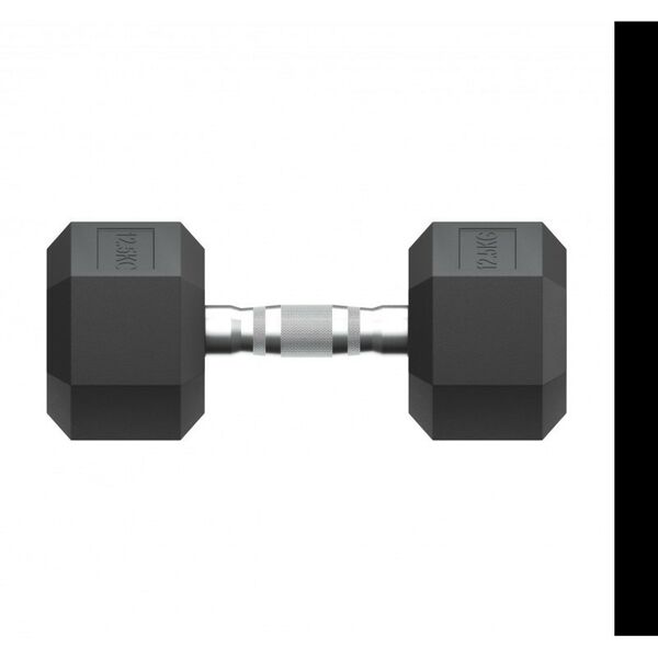 Гантели: Гантель гексагональная UNIXFIT 12,5 кг обрезиненная, пара фотографии
