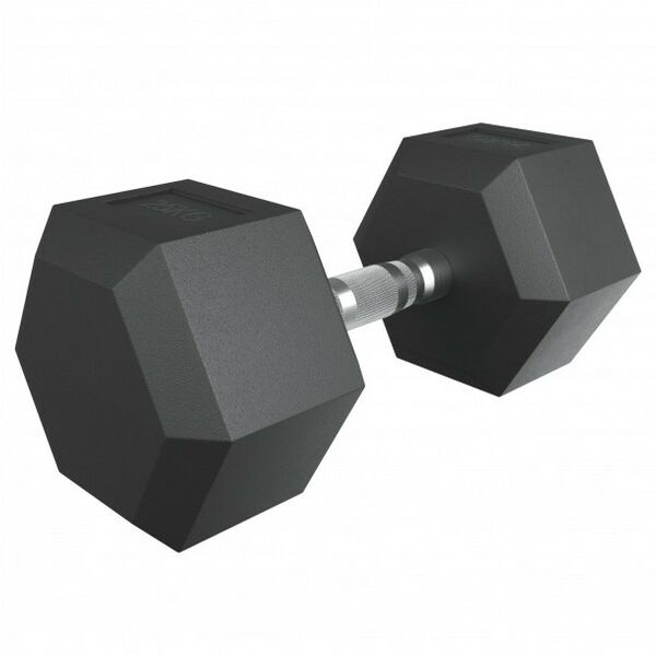 Гантели: Гантель гексагональная UNIXFIT 25 кг обрезиненная, пара фотографии