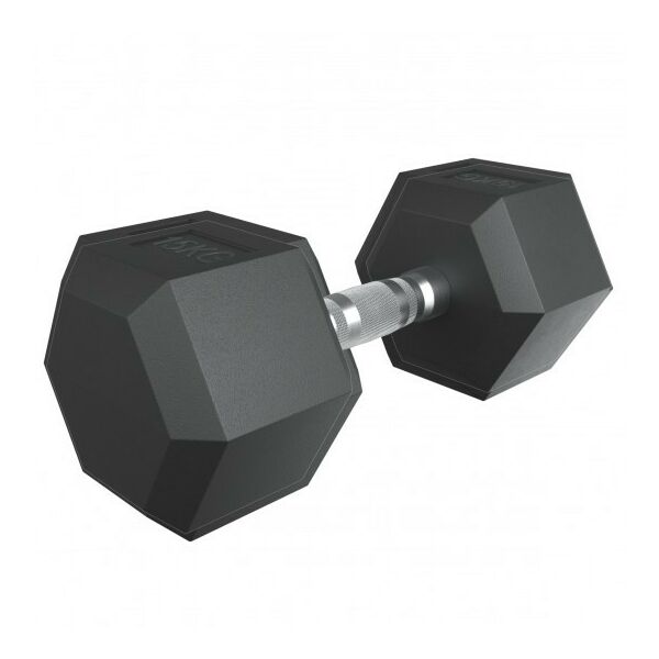 Гантели: Гантель гексагональная UNIXFIT 15 кг обрезиненная, пара фотографии