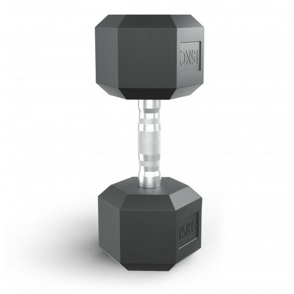 Гантели: Гантель гексагональная UNIXFIT 15 кг обрезиненная, пара фотографии