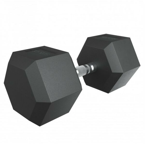 Гантели: Гантель гексагональная UNIXFIT 32,5 кг обрезиненная, пара фотографии