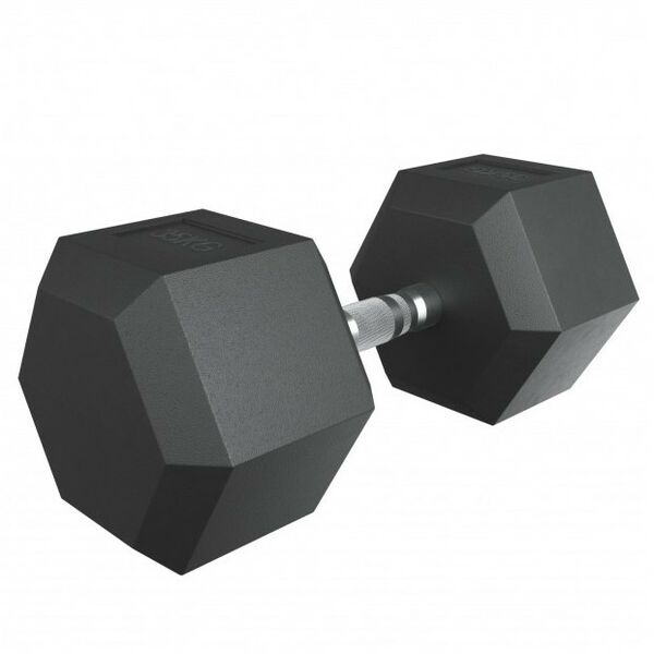 Гантели: Гантель гексагональная UNIXFIT 35 кг обрезиненная, пара фотографии