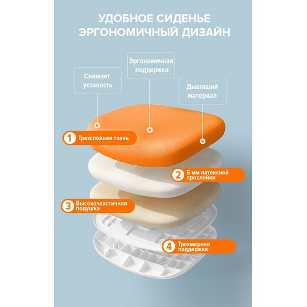 Детские кресла и стулья: Детское кресло Everprof Kids 103 Ткань Оранжевый [EP Kids 103 Fabric Orange] фотографии