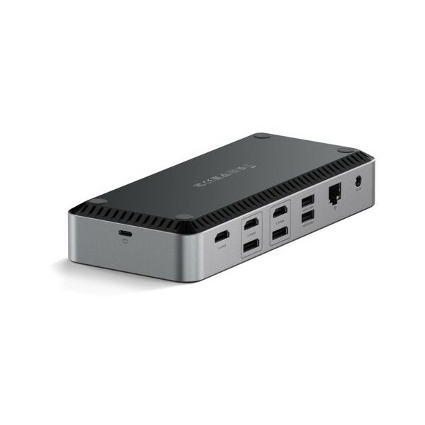 Внешние аккумуляторы, зарядные устройства: Док-станция Satechi Triple 4K Display Docking Station Space Gray цвет серый космос [ST-D4KTM-EU] фотографии