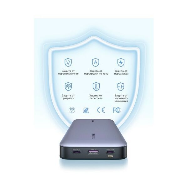 Внешние аккумуляторы, зарядные устройства: Внешний аккумулятор UGREEN PB205 Abyss Blue PD 145W Power Bank 25000mAh, цвет темно-синий [90597A] фотографии