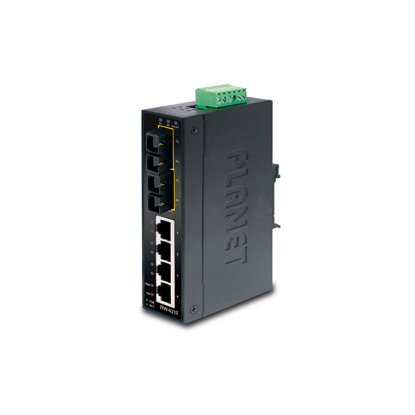 Купить Коммутатор для монтажа в DIN рейку Planet ISW-501T IP30 Slim Type 5-Port Industrial (-40 to 75 degree C) в интернет-магазине Irkshop.ru