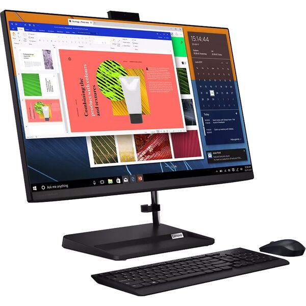 Купить Моноблок Lenovo IdeaCentre AIO 3 27ALC6 Ryzen 7 7730U(2Ghz)/16Gb/512Gb SSD/no DVD/Int/Cam/BT/WiFi/27" 1920x1080 IPS/black/noOS/RU kbd + mouse USB [F0FY00M5RK], изображение 2 в интернет-магазине Irkshop.ru