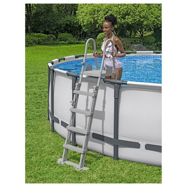 Бассейны: Бассейн каркасный Bestway Steel Pro Max 610х132 см фильтр-насос, лестница, тент [561FM] фотографии