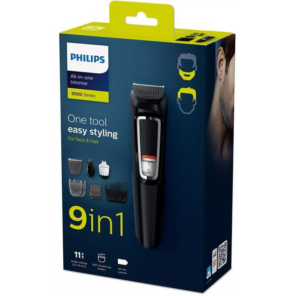 Купить Триммер для стрижки волос PHILIPS MG3740/15 черный, изображение 5 в интернет-магазине Irkshop.ru
