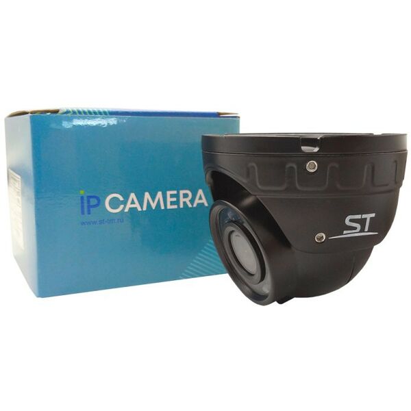 IP-камеры: Купольная IP-камера уличная ST ST-S4501 с ИК подсветкой до 30 м, 1/2.7", 2.8mm (Гор.103° /Верт. 50°/ Диаг. 114°), металл, встроенный микрофон, черная фотографии