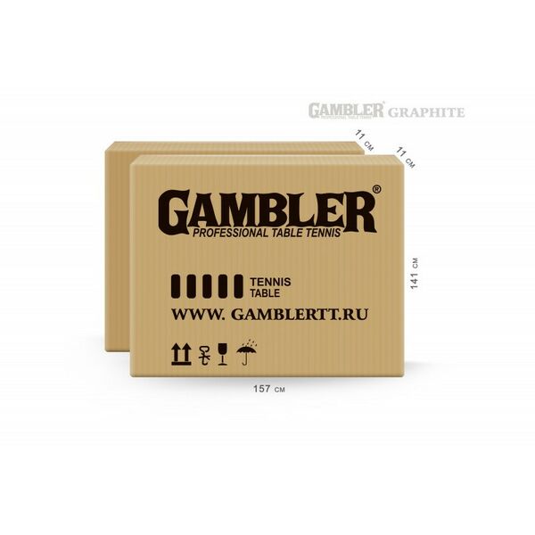 Настольный теннис: Стол теннисный GAMBLER GRAPHITE [GTS-9] фотографии