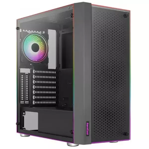 Купить Корпус AeroCool Skribble-G-BK-v1 черный MidiTower без БП, ATX, 2x120mm, 2xUSB3.0, bott PSU [4711099472888] в интернет-магазине Irkshop.ru