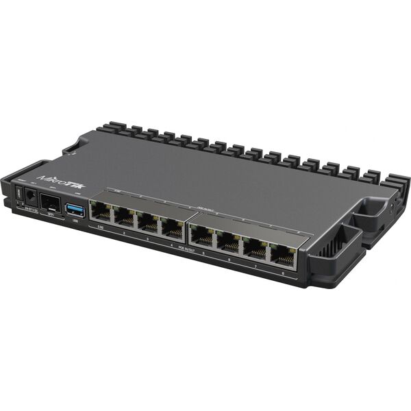 Купить Маршрутизатор Mikrotik RB5009UPr+S+IN CPU ARM64, 4 ядра 350-1400MHZ, 1GB RAM, 7*1Gbit RJ45, 1*2.5gbit RJ45, PoE out 1-7port в интернет-магазине Irkshop.ru