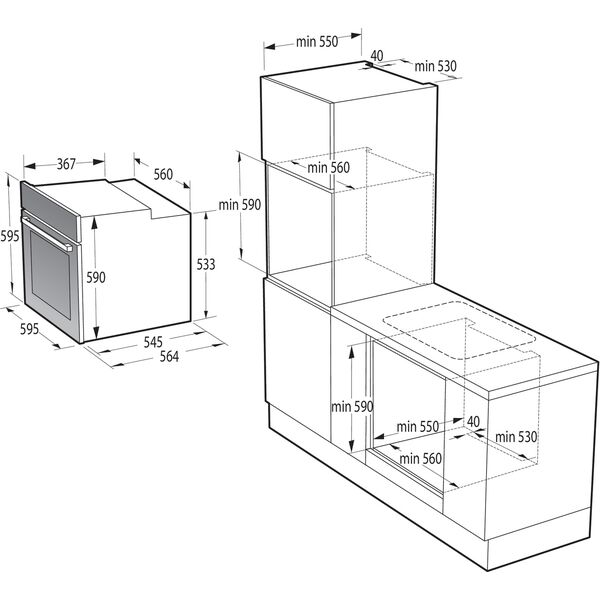 Купить Духовой шкаф Gorenje BO6735E05X нержавеющая сталь/черный, изображение 30 в интернет-магазине Irkshop.ru