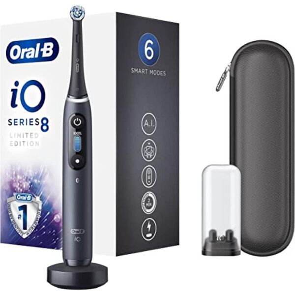 Купить Зубная щетка электрическая Oral-B iO Series 8 Limited Edition Onyx черный, изображение 2 в интернет-магазине Irkshop.ru