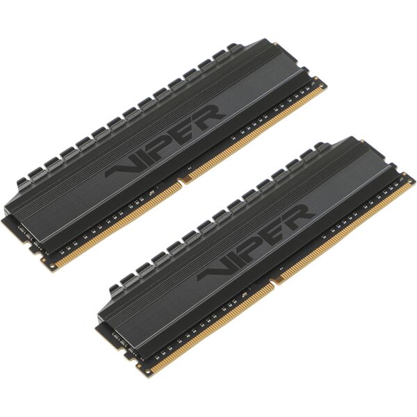 Купить Оперативная память Patriot Viper 4 Blackout Gaming 16Gb Kit 2x8Gb DDR4 3200MHz PC4-25600 CL16 DIMM 288-pin 1.35В dual rank с радиатором RTL [PVB416G320C6K], изображение 2 в интернет-магазине Irkshop.ru