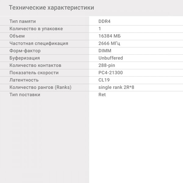 Купить Память Digma 16Gb DDR4 2666MHz PC4-21300 CL19 DIMM 288-pin 1.2В single rank RTL [DGMAD42666016S], изображение 9 в интернет-магазине Irkshop.ru
